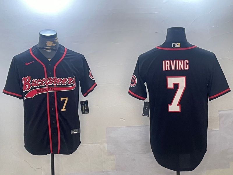 Men Tampa Bay Buccaneers #7 Irving Black Joint Name 2024 Nike Limited NFL Jersey style 2->los angeles lakers->NBA Jersey